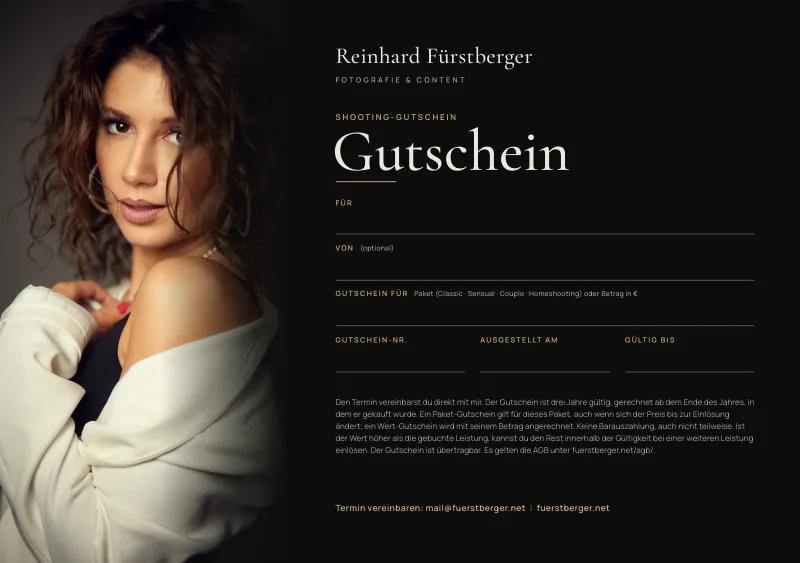 PDF-Gutschein in der schwarzen Version